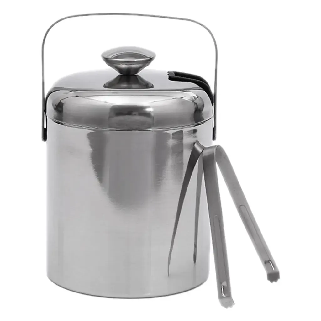 Stainless Steel Ice Bucket with Lid And Wine