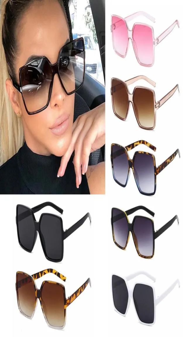 Nouvelle mode unisexe lunettes de soleil carrées surdimensionnées rétro grand cadre lunettes de soleil à dessus plat nuances de luxe UV400 lunettes de protection4369864