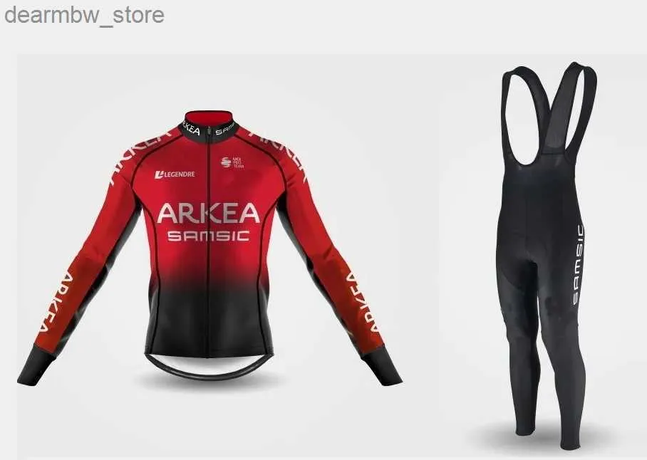 Vestes de cyclisme 2021 printemps/été ARKEA SAMSIC équipe hommes maillot de vélo à manches longues vêtements de vélo bavoir pantalon Ropa Ciclismo24328