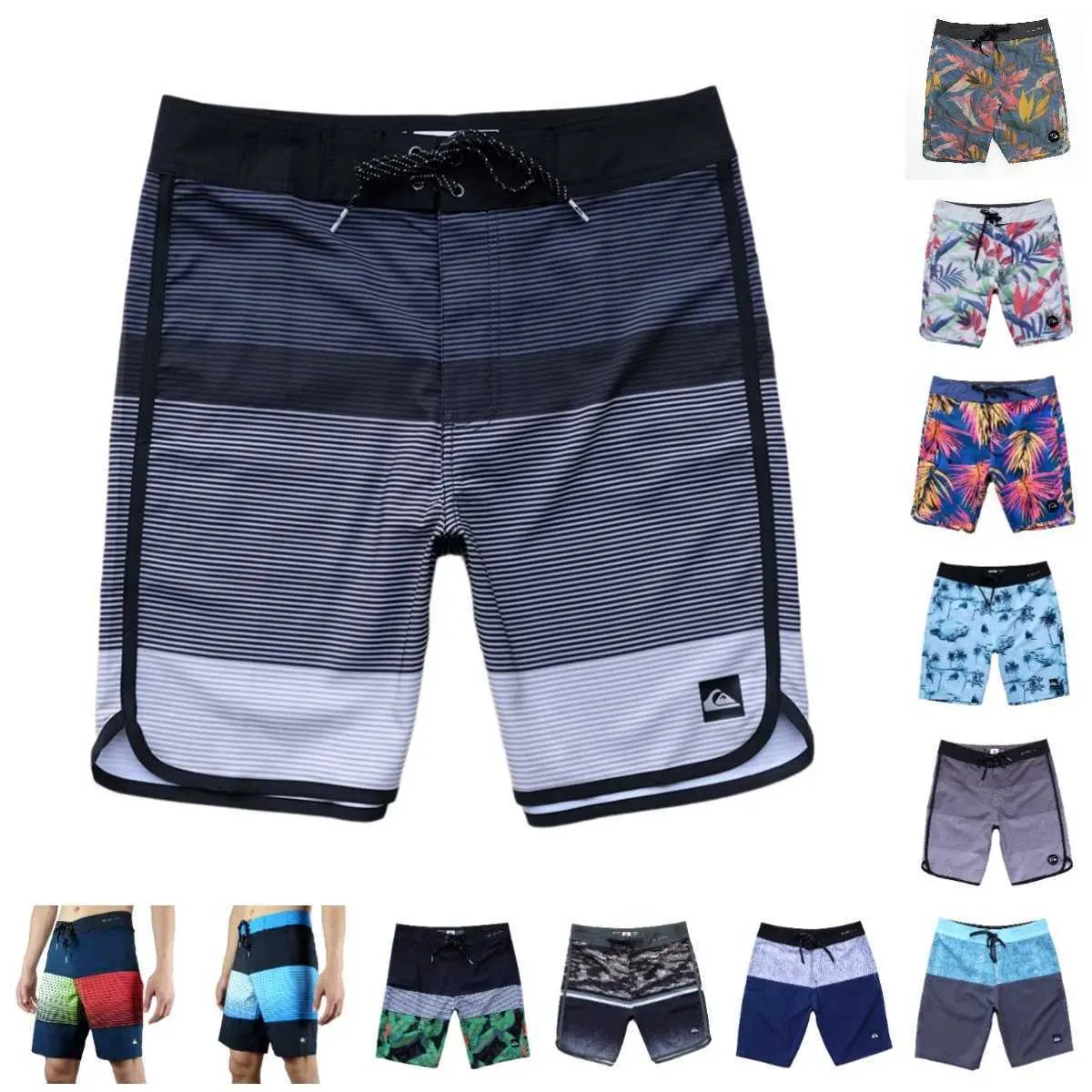 Pantaloncini da uomo Pantaloncini da bagno da uomo da uomo Vetement pantaloncini di lusso camicia sportiva lunga a quadri in poliestere spiaggia quattro stagioni bikini stampato nella Cina continentale J240328