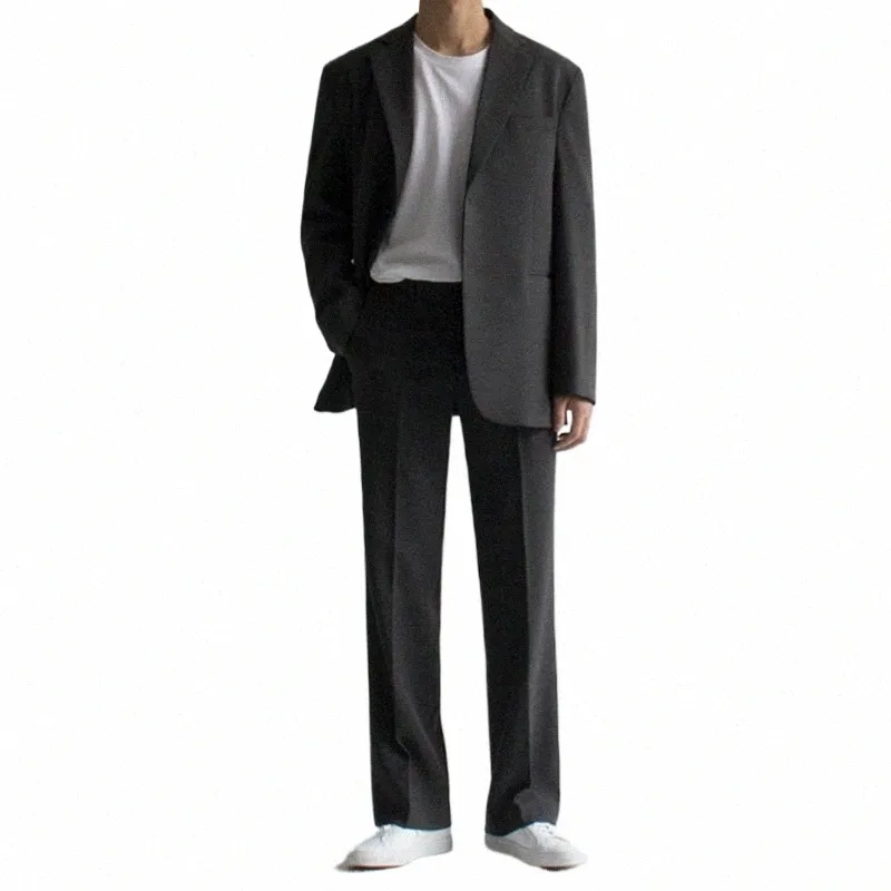 IEFB 2023 Herbst Neue Anzug Mantel Männer Koreanische Lose Trend Britischen Casual Kleine Anzug Jacke Zurück Vent Flut Streetwear Blazer w55q #