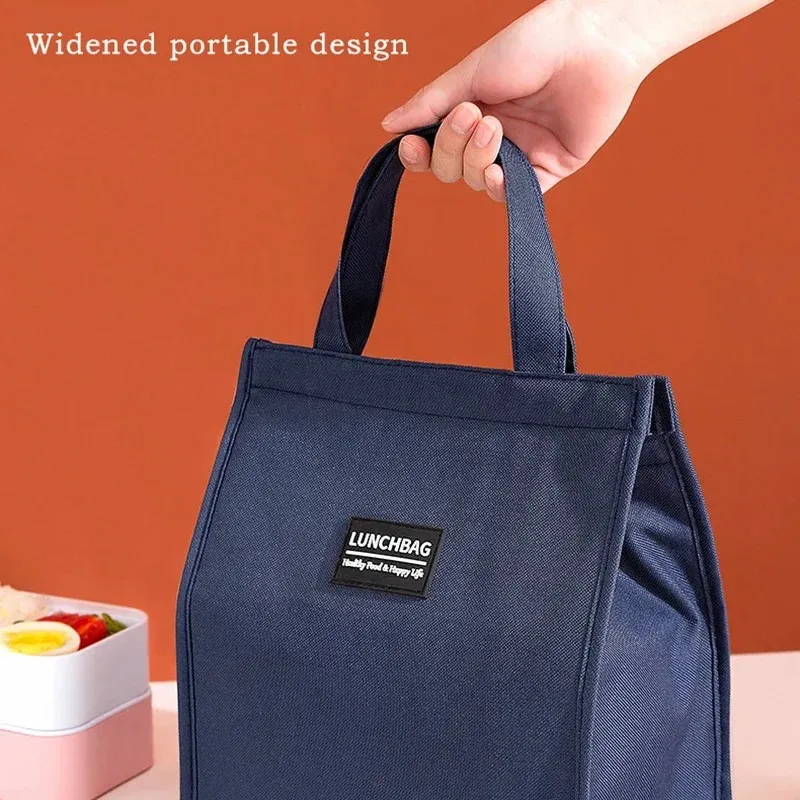 2024 mode Isolierte Mittagessen Taschen Für Männer Frauen Bento Box Organizer Wasserdicht Camping Essen Trinken Kühltasche