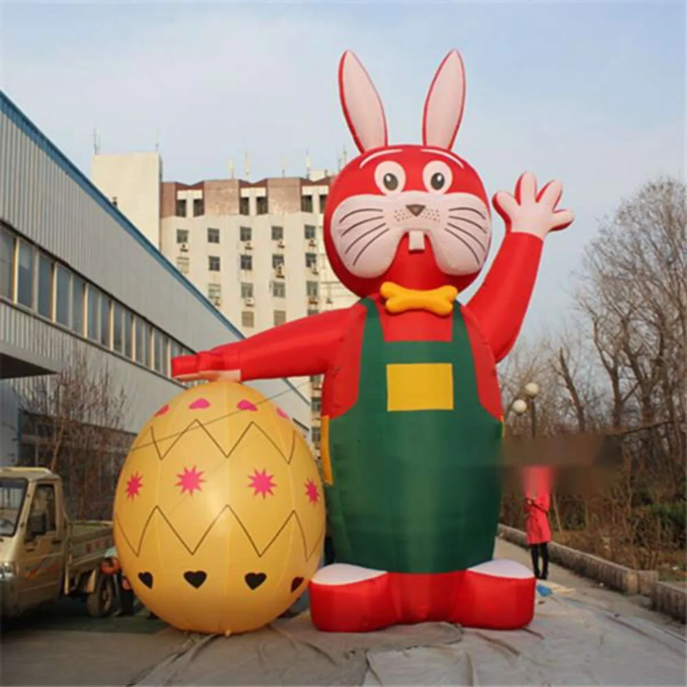 Customized Easter Bunny Inflatable Rabbit Event decoration Factory price inflatable suit with Free Printing for Park Advertising