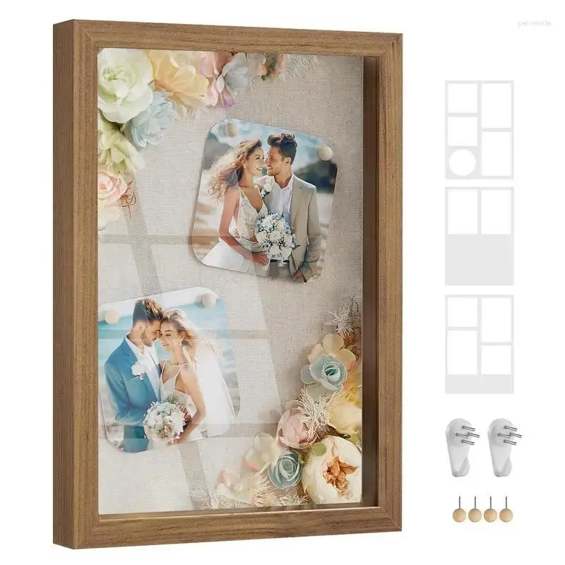 Frames Foto Kunstwerk Shadow Box Po Frame Draagbare Display Diepe Geheugen Case Voor Bruiloft Ambachten