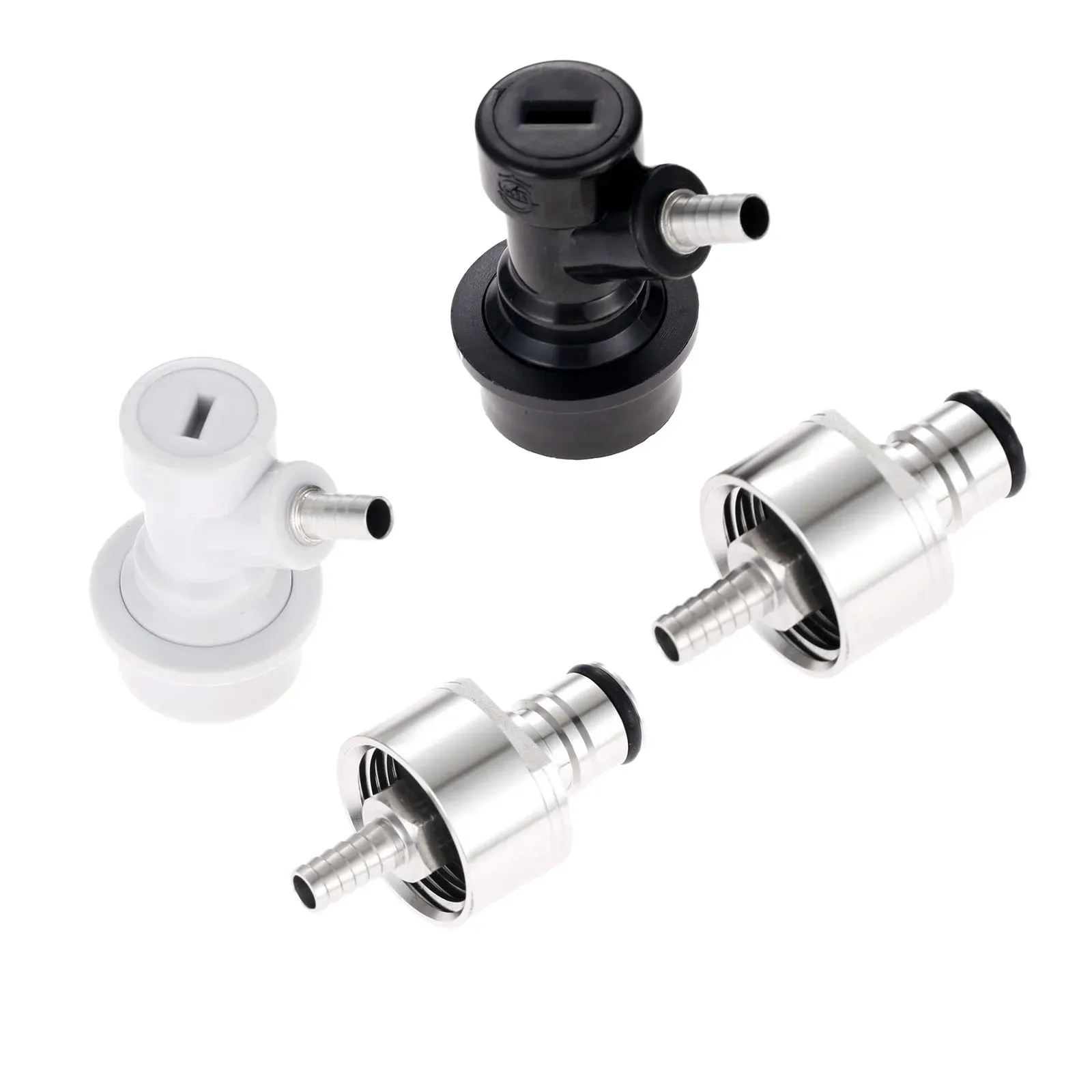 Acessórios 1 conjunto de tampa de carbonatação de cerveja com 5/16 "barb ball lock kit de desconexão fit cola refrigerante água homebrew refrigerantes garrafas para animais de estimação