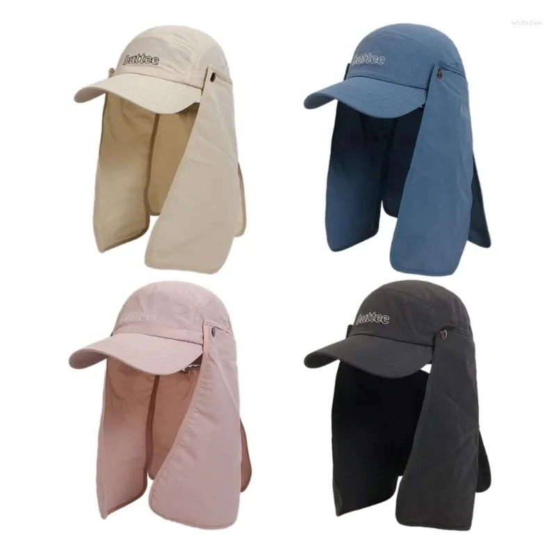 Boll Caps Women Cool Baseball Hat For Girls Sunshades Sports With Neck Flap Justerbar Summer Wear Unisex