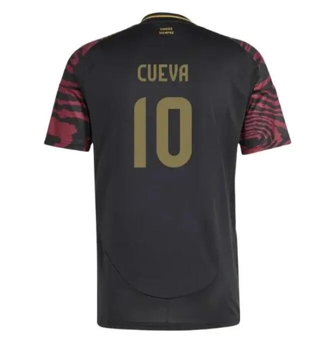 Peru National Soccer Jersey - Black Long Sleeve Shirt Unisex Sizes S-3XL