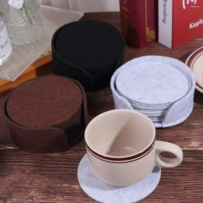 Tappetini da tavolo Tappetino da caffè circolare Accessori da cucina Supporto per Wok antiscivolo Bollitore per isolamento termico Tazza da tè