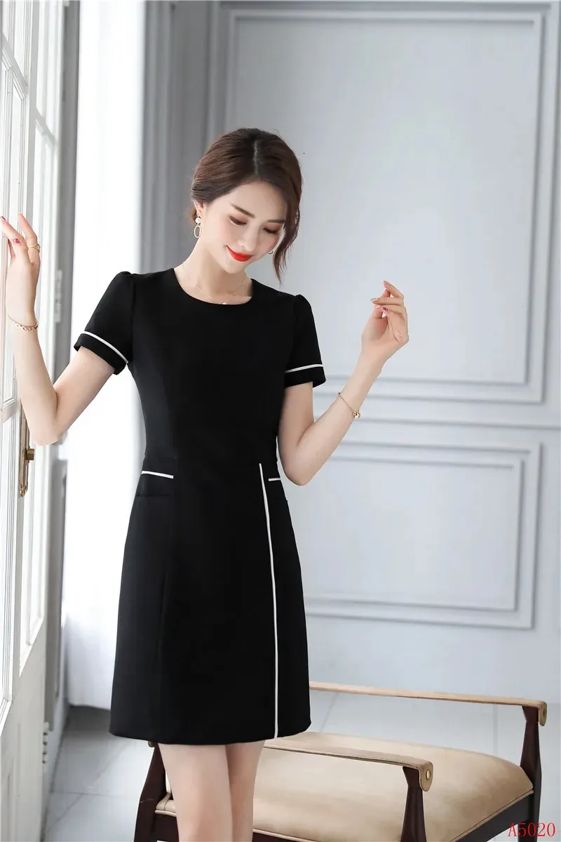 Professional Summer Office Dress Women Business Work Wear Striped Knitting Pullover Short Sleeve Above Knee from Dhgate Basic & Casual Dresses - price 64.93 Professional Summer Office Dress Women Business Work Wear Striped Knitting Pullover Short Sleeve Above Knee from Dhgate Basic & Casual Dresses - price 64.93