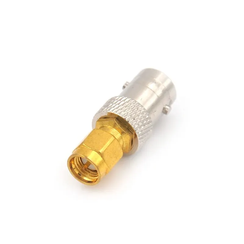 2024 BNC vrouwelijke RF -connector RF coax coaxiale SMA mannelijke plug naar BNC vrouwelijke M/F radio -antenne -connectoradapter 1 stcs voor RF coaxiale connector