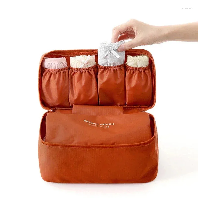 Sacos de armazenamento Saco de viagem feminino acessórios de necessidade roupa interior sutiã cosméticos maquiagem bolsa caso