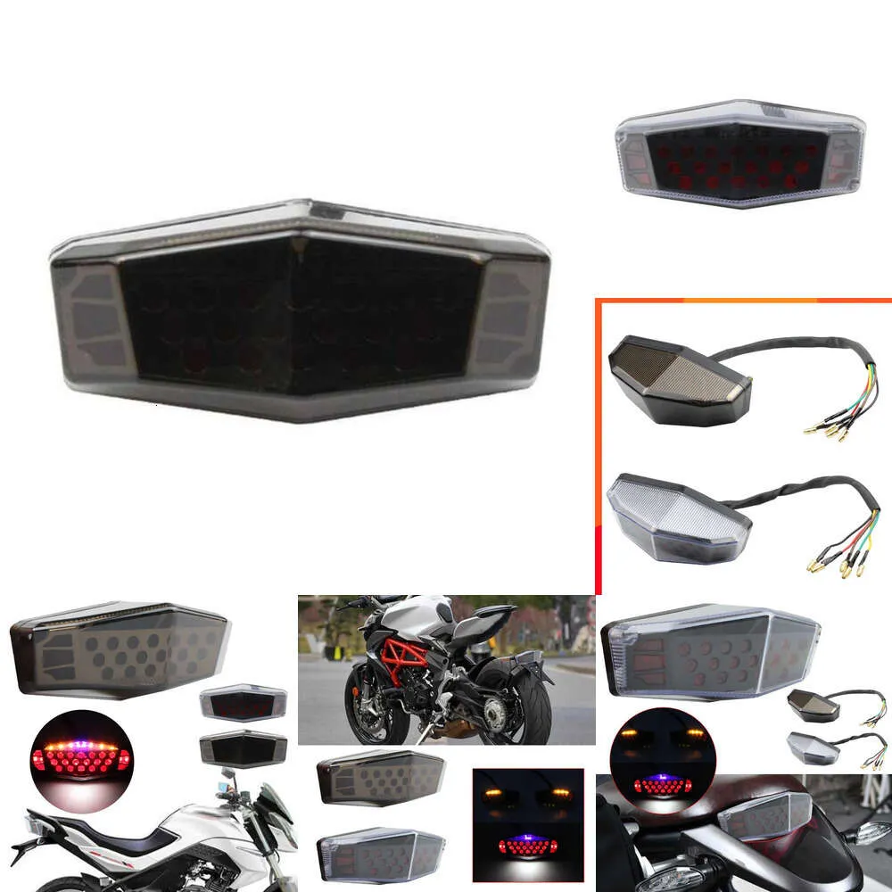 Motorcycle LED Tail Light: Cafe Racer Style, Stop & Turn Signal ...