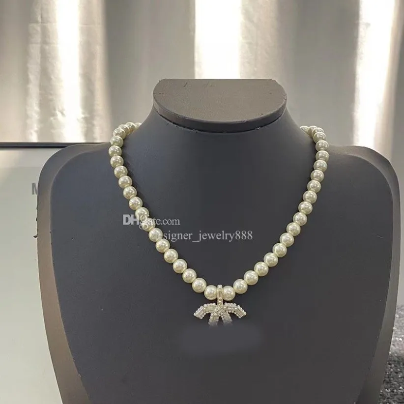 Collier de perles classique de qualité supérieure, plusieurs styles, design pour femmes, marque de luxe, colliers C, cadeau d'anniversaire et de mariage, 245S