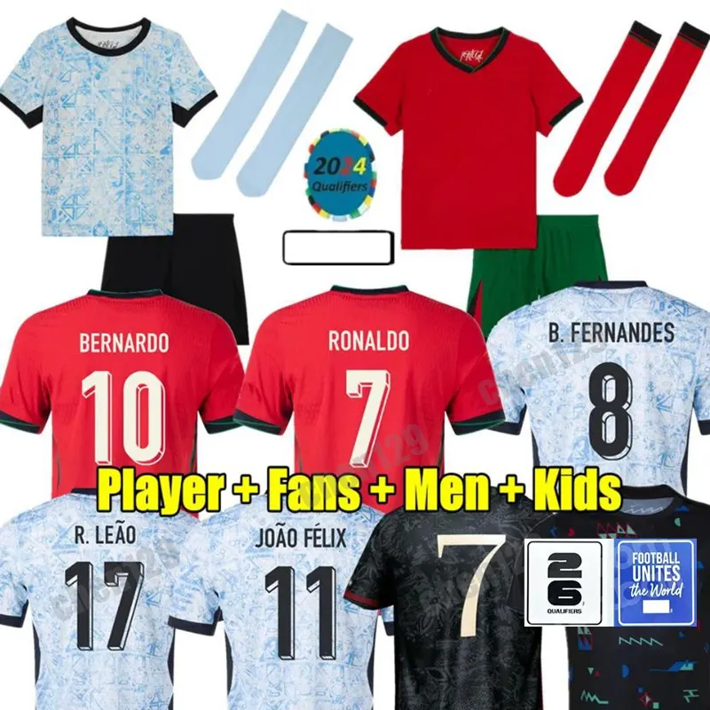 Portugal Soccer JerseyS RONALDO Bruno FERNANDES DIOGO J. Portuguesa URUGUAY Joao Felix 24 25 Football Shirt Pre Match Special BERNARDO DOHA Home Away Kids SUICA Shirt