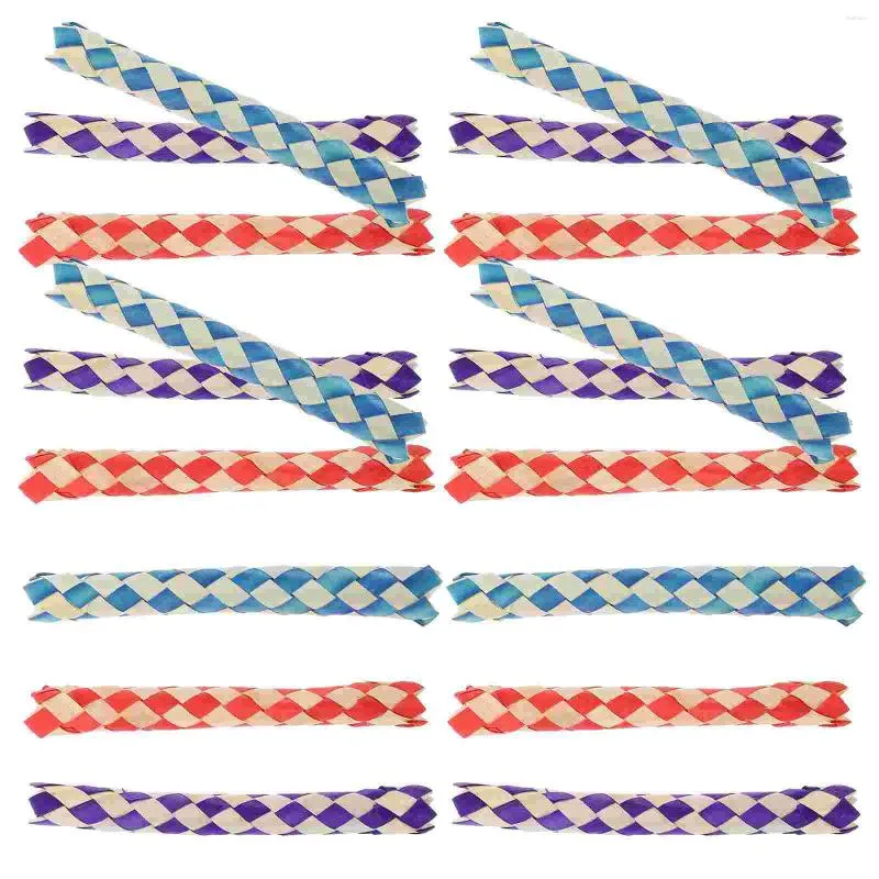 Altre forniture per uccelli da 24 pezzi giocattoli pappagalli che gnawing intrecciato tubo di compleanno della festa di compleanno Pinata Filler Finger Trap (24 pacchetto) Favori divertenti