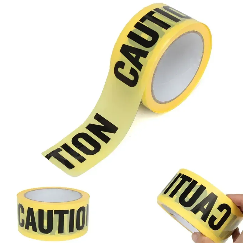 2024 25mx5cm Roll Yellow Caution Tape for Safety Barrier for Police Barricade for Contractors New Arrival