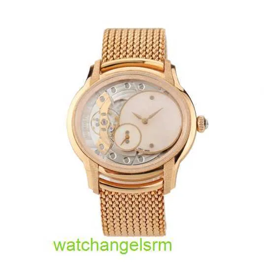 AP Wristwatch Collection 77244or.gg.1272or.01 Millennium Series 18K Rose Gold Frost Gold Opal Stone Manual Mechanical Womens Watch