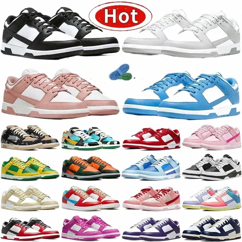 Designer Running Shoes Stock i USA DHGate Local Warehouse Low Flat Sneakers White Black Panda Gray Fog Triple Pink University Blue Coast ARG Sports A7IG#