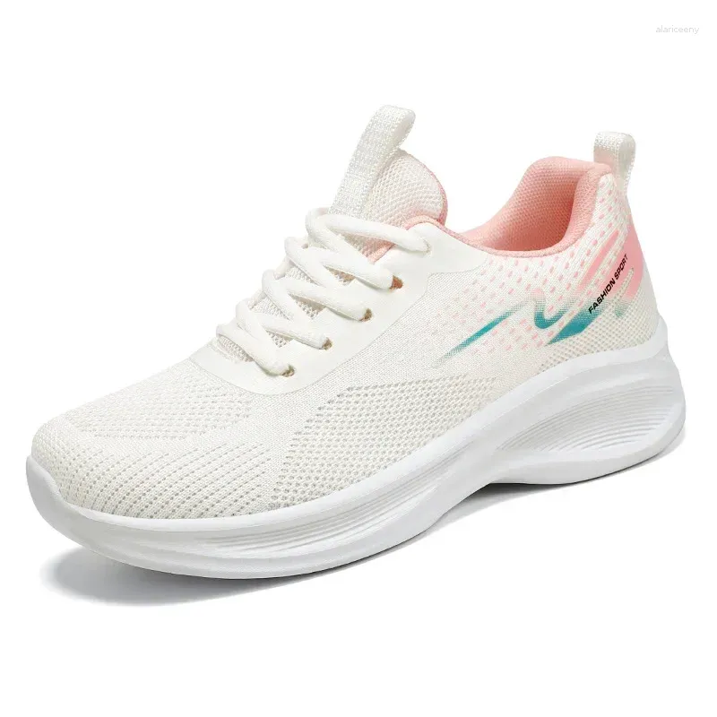 Casual Schuhe Sport Für Frauen 2024 Frühling Weiße Atmungsaktive Turnschuhe Sommer Luftpolster Laufschuhe Schuh Zapatillas Mujer