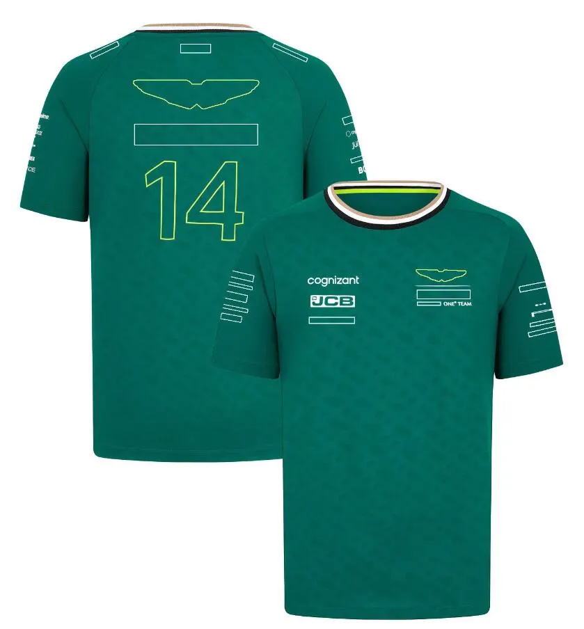 2425フォーミュラ1 F1レーシングセットカルロス・サインズ・チャールズ・ルクレルク・フェルナンド・アロンソセットアップTシャツカジュアル通気ポロサマーカーロゴモータースポーツチームジャージーシャツ2324