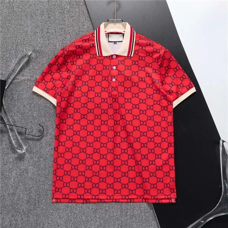 Hochwertige Herren-Poloshirts, klassische T-Shirts, kurzärmelig, 2024 SS, Sommer-Baumwoll-Stickerei, Luxus-T-Shirt, neues Designer-Poloshirt, High Street