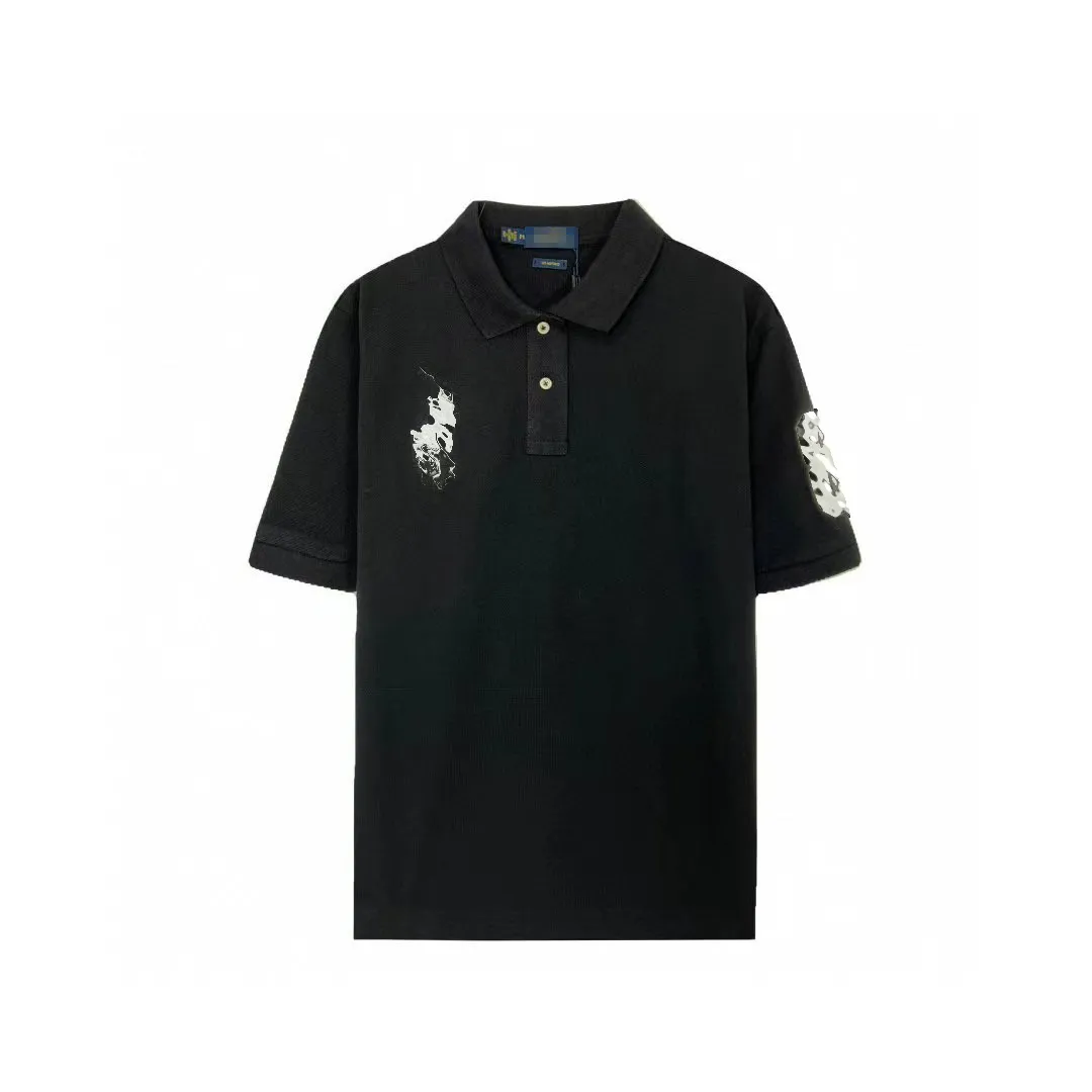 Hauts de polo de créateurs : T-shirts Paul pour hommes avec broderie Big Horse America RL, T-shirts pour femmes Lettre 3 Polos imprimés, Hauts d'été décontractés à manches courtes