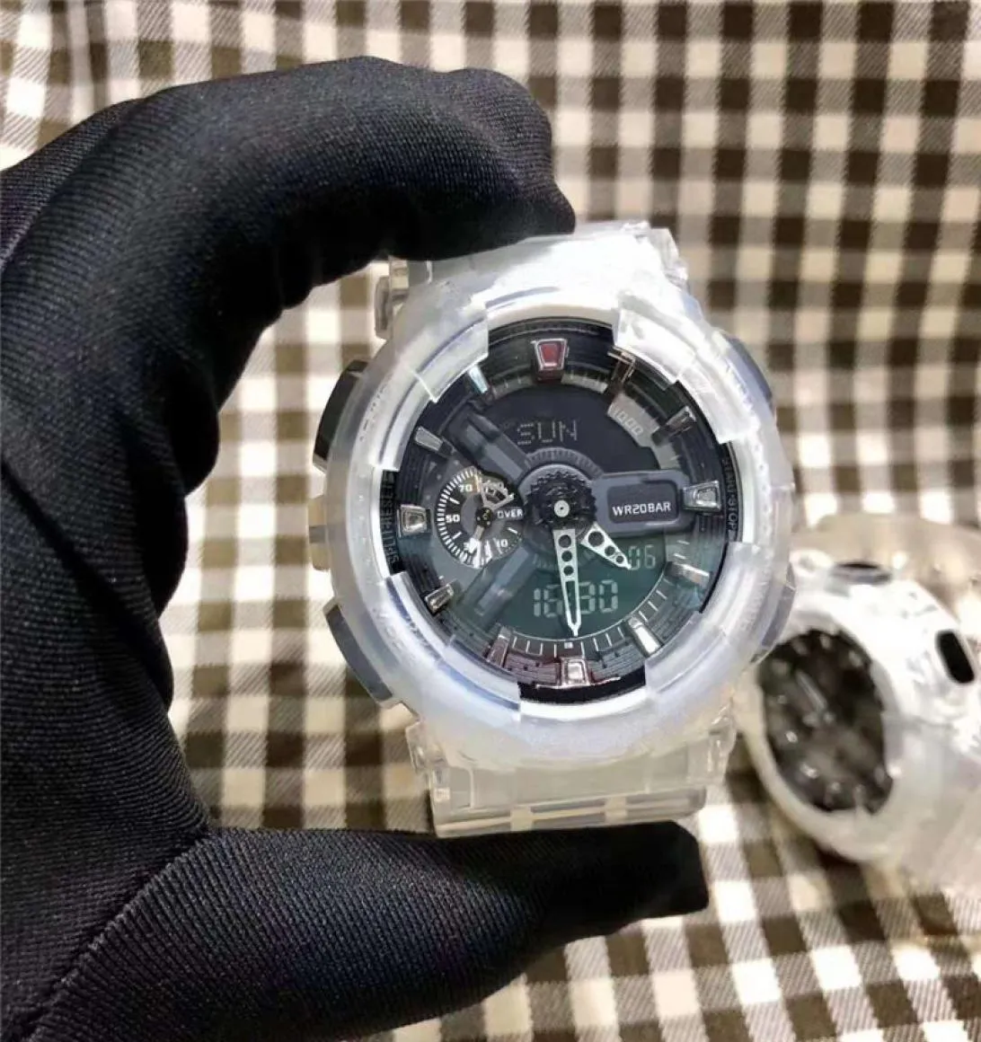 2022 NOWOŚĆ W STYL STYL MENS WATKS LED Digital Man Shock Na ręce zegar wojskowy zegar wojskowy zegarek chronografu na rękę