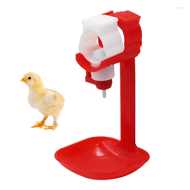 Autres fournitures d'oiseaux 50 ensembles de poulet eau mamelon potable fontaine tuyau diamètre 25mm suspendu tasse boule mamelon buveurs outils de ferme