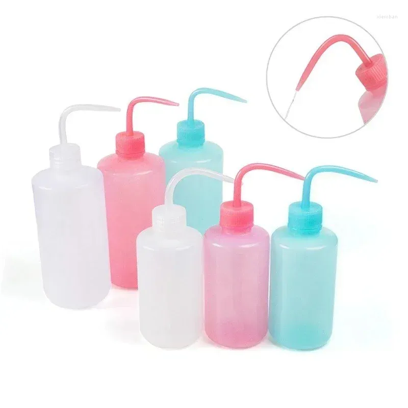 Bouteilles de stockage 150/250/500ML, bouteille de lavage pour le nettoyage des cils, en plastique, rechargeable, dissolvant de sourcils, soins de la peau, diffuseur de tatouage