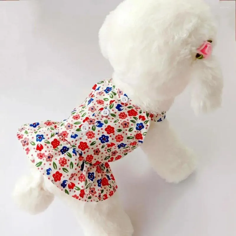 Dog Apparel Elastic Shoulder Strap Soft Texture For Spring Puppy Skirt Pet Vest Shirt