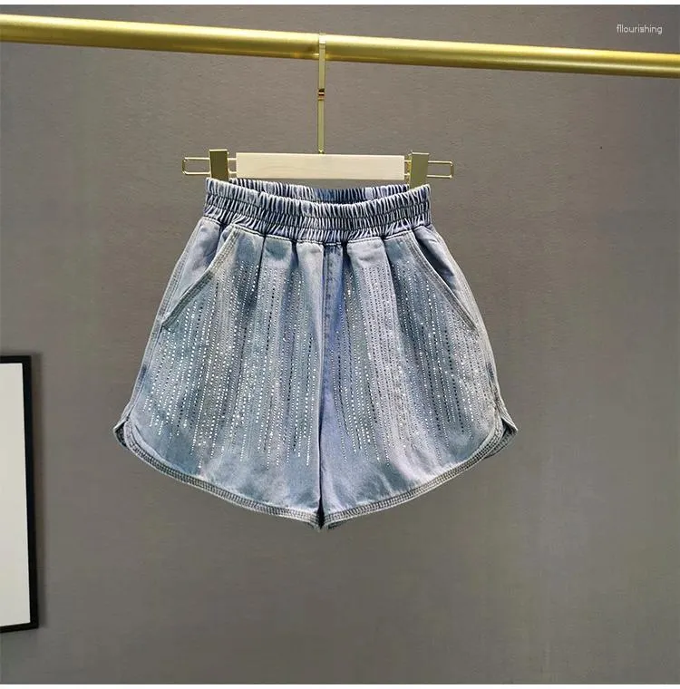 Jeans d'été fins en Denim pour femmes, pantalons à jambes larges, brillants, assortis avec tout, taille haute, ligne a, 2024