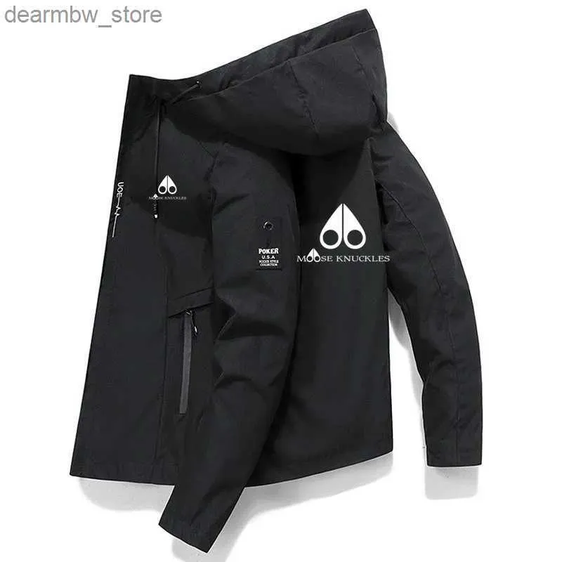 Cycling Jackets Spring and autumn mens hooded jackets casual and atmospheric mens jackets street clothing jackets bicycles fishing clothes 202424328