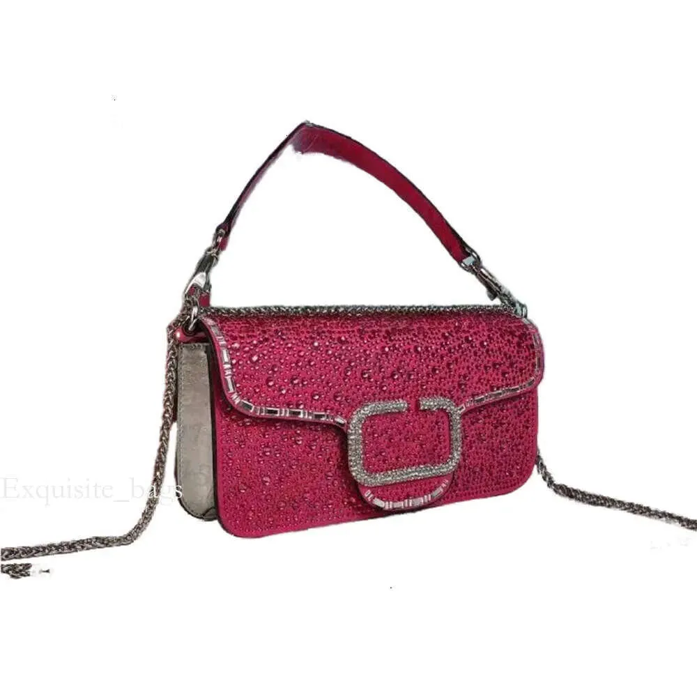 Moda feminina 7a corrente de ombro cristal cruz corpo metal v importado couro moda fecho crossbody saco mulher