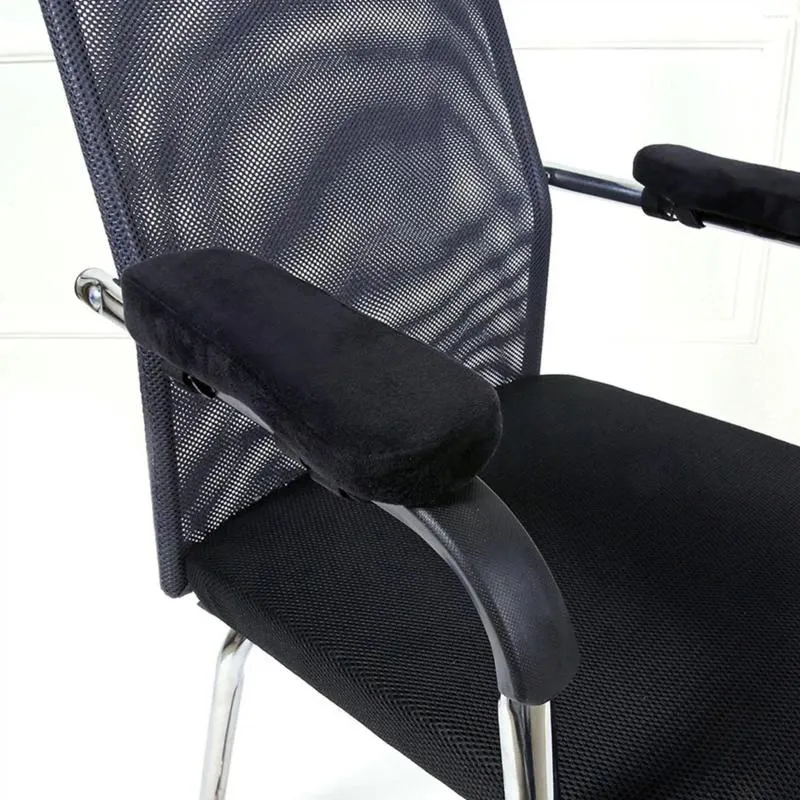 Housses de chaise, coussinets d'accoudoirs avec sangle élastique, Support de coude, repose-bras ergonomique et lavable, oreiller pour bureau et jeu