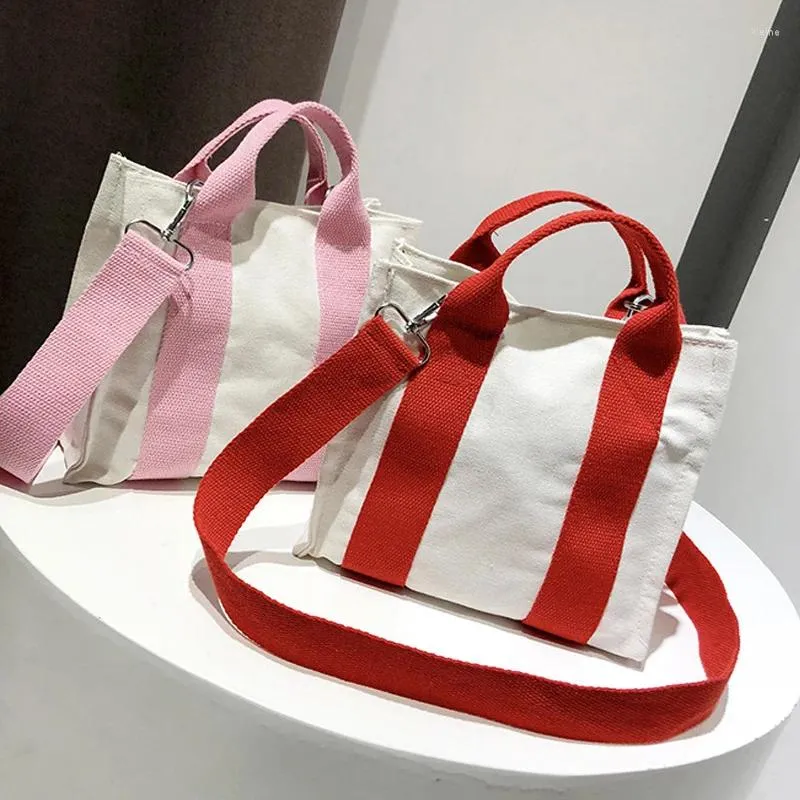 Bolsos de hombro Bolso de mujer creativo Estilo coreano Fresco Pequeño Casual Moda Mujer Lona