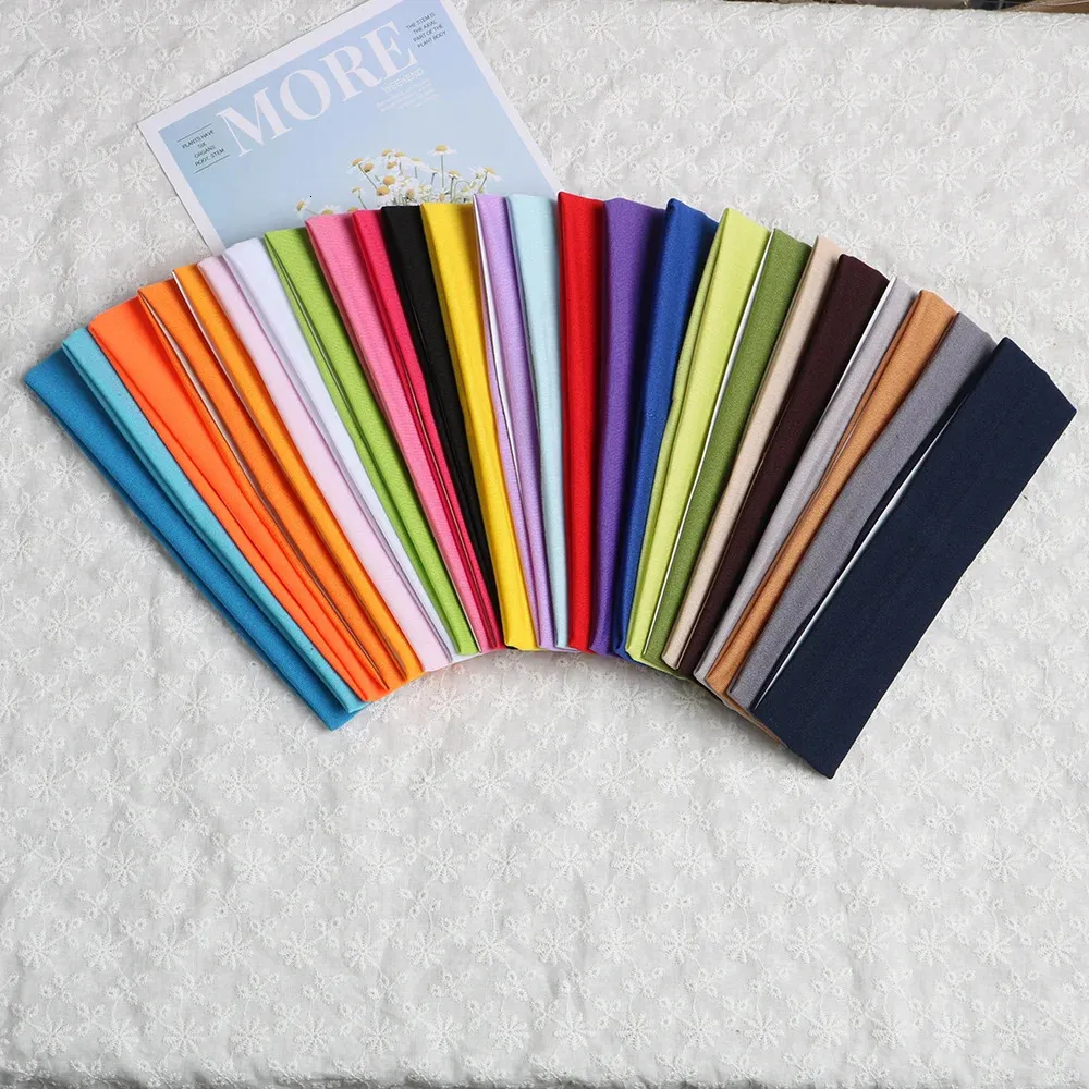 25pcs Yoga Headbands Elastic Sports Headbands for Women Men Girls Workout 4-Pack Thick Non-Slip Headbands - Elastic Sport Headbands  main image 2