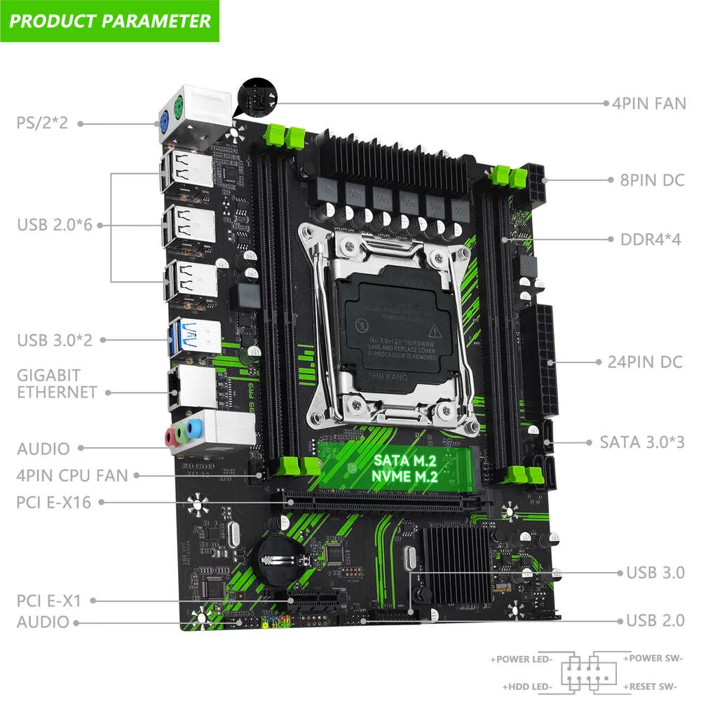 ASUS X99-A XEON E5-2690v3 セット ジャンク E5 X99 Motherboard NVMe