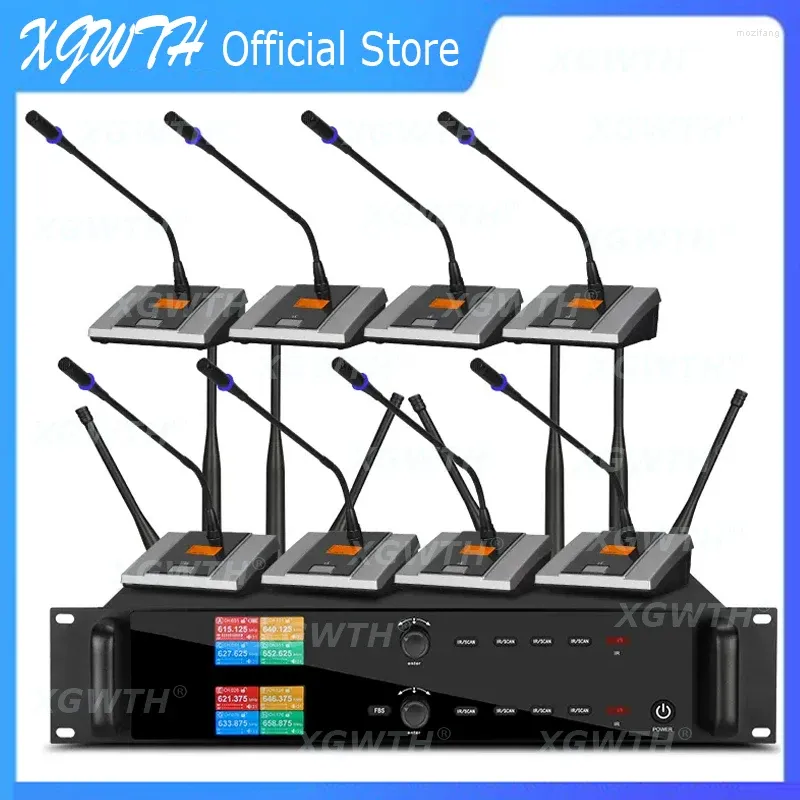 Microfones Digital Wireless Microphone System 800 Channels True Diversity KSM9 SKM9000 Karaoke 8 Antenna Anti-Whistling Gooseneck Mic