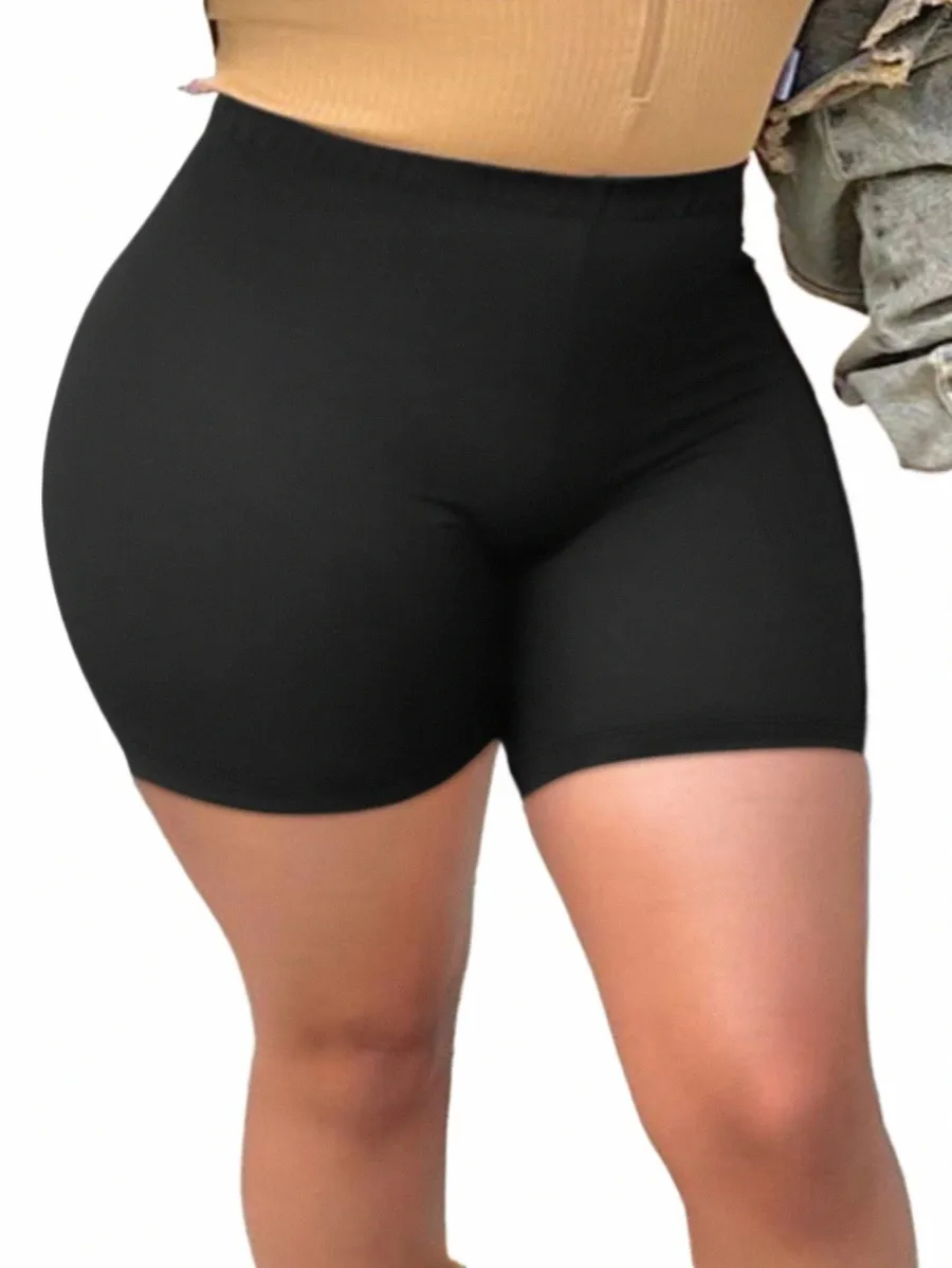 4xl 5XL LW Plus Size High Waist Stretch Skinny Shorts Summer Women Solid Workout Shorts Butt Lifting Yoga Short 39Ku#