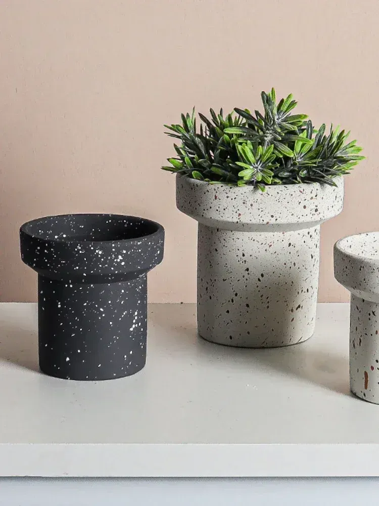 Jardinières Pot de fleur en ciment créatif nordique simple tendance plantes vertes pot succulent vase décoration de chambre à la maison ins décoration de la maison
