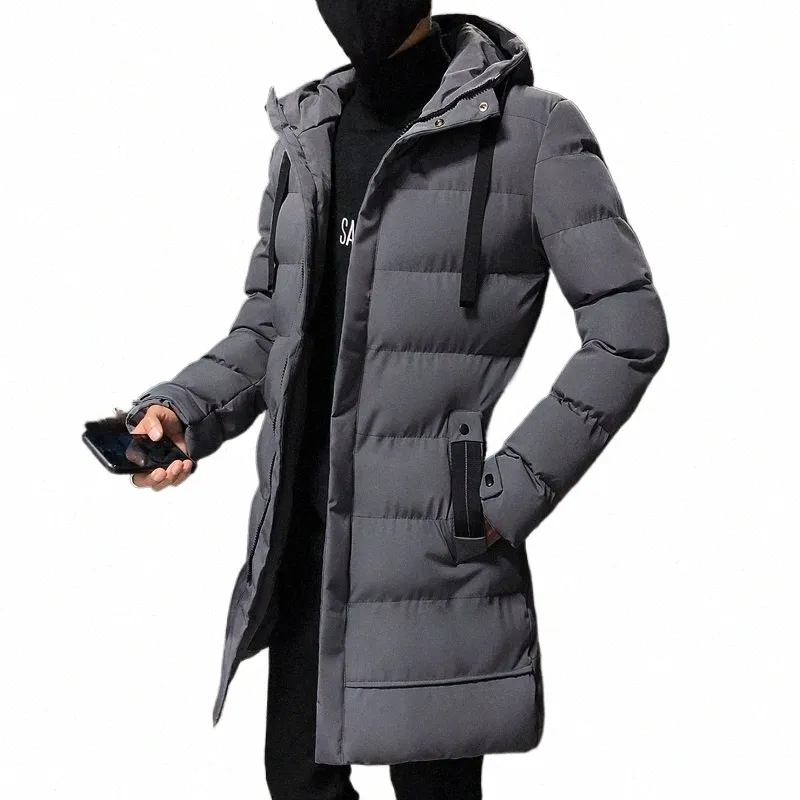 2021 Marque Vêtements Hommes Winter Parka Lg Secti 2 Couleurs Nouveau Chaud Épaissir Veste Manteau Coupe-Vent À Capuchon Plus Taille M-4XL z3mc #