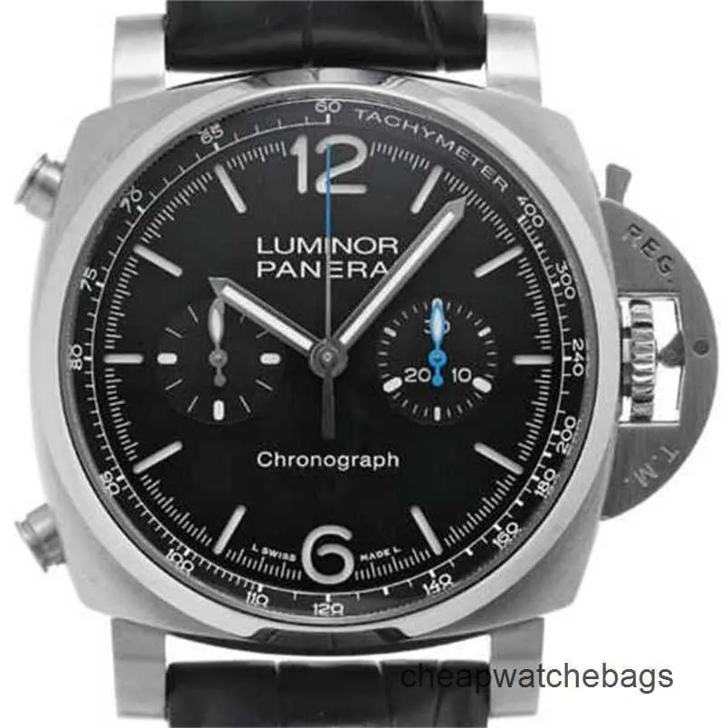 Мужские часы Paneraiss Механические Paneraiss Luminor Luminor Chrono Pam01109 МужскиеПолностью нержавеющая сталь водонепроницаемые Высококачественные механические автоматические HZWD