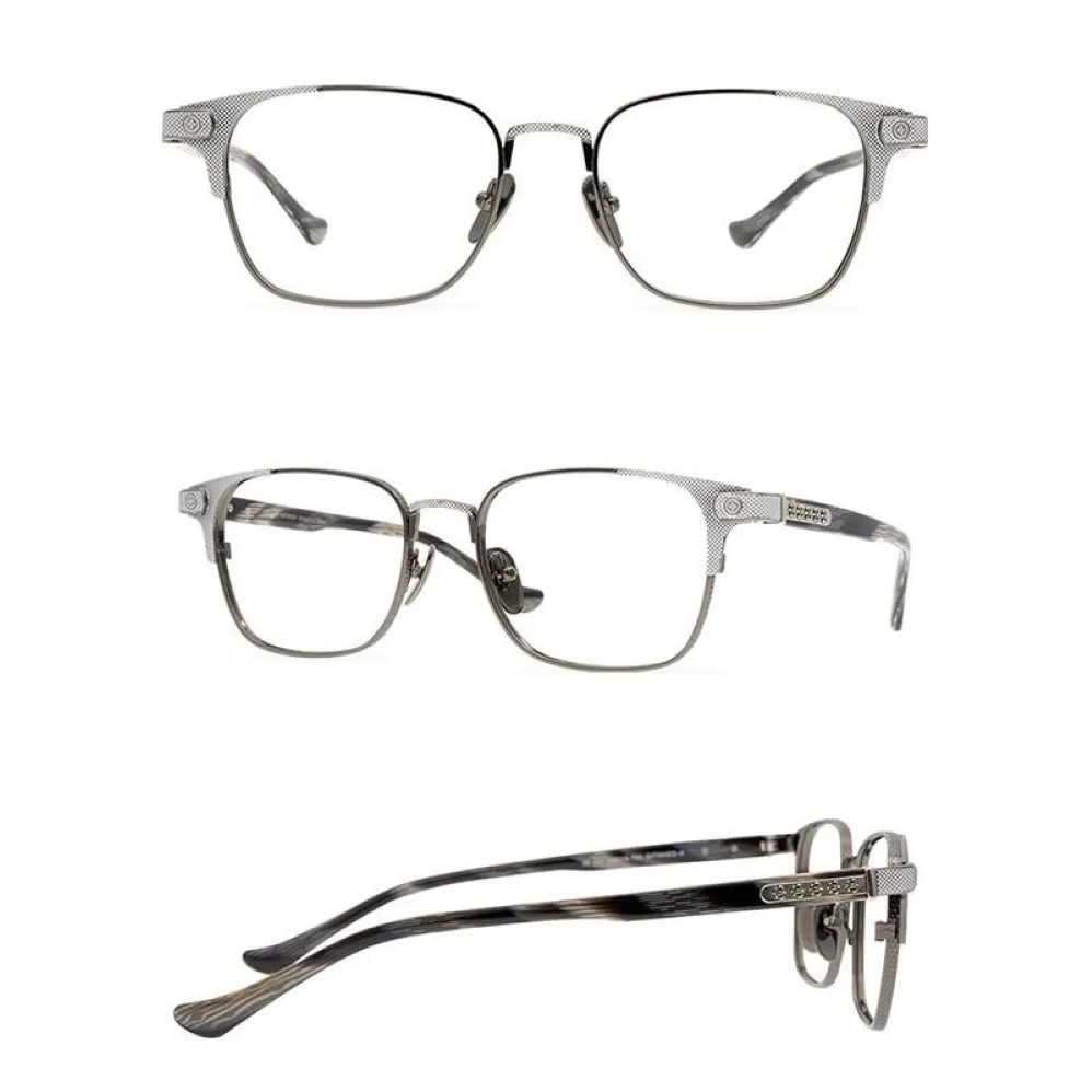 Montature per occhiali da sole alla moda Belight Optical Men Japan Design Vintage Square Retro Titanium con montatura per occhiali in acetato Precription 320q