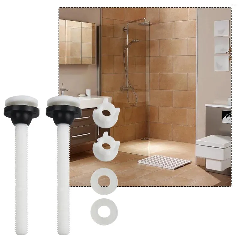 Toiletbrilhoezen Levering Merkonderdelen Geschikte bouten 2 stuks Accessoire-elementen Thuismontagepakket Plastic vervangend gereedschap
