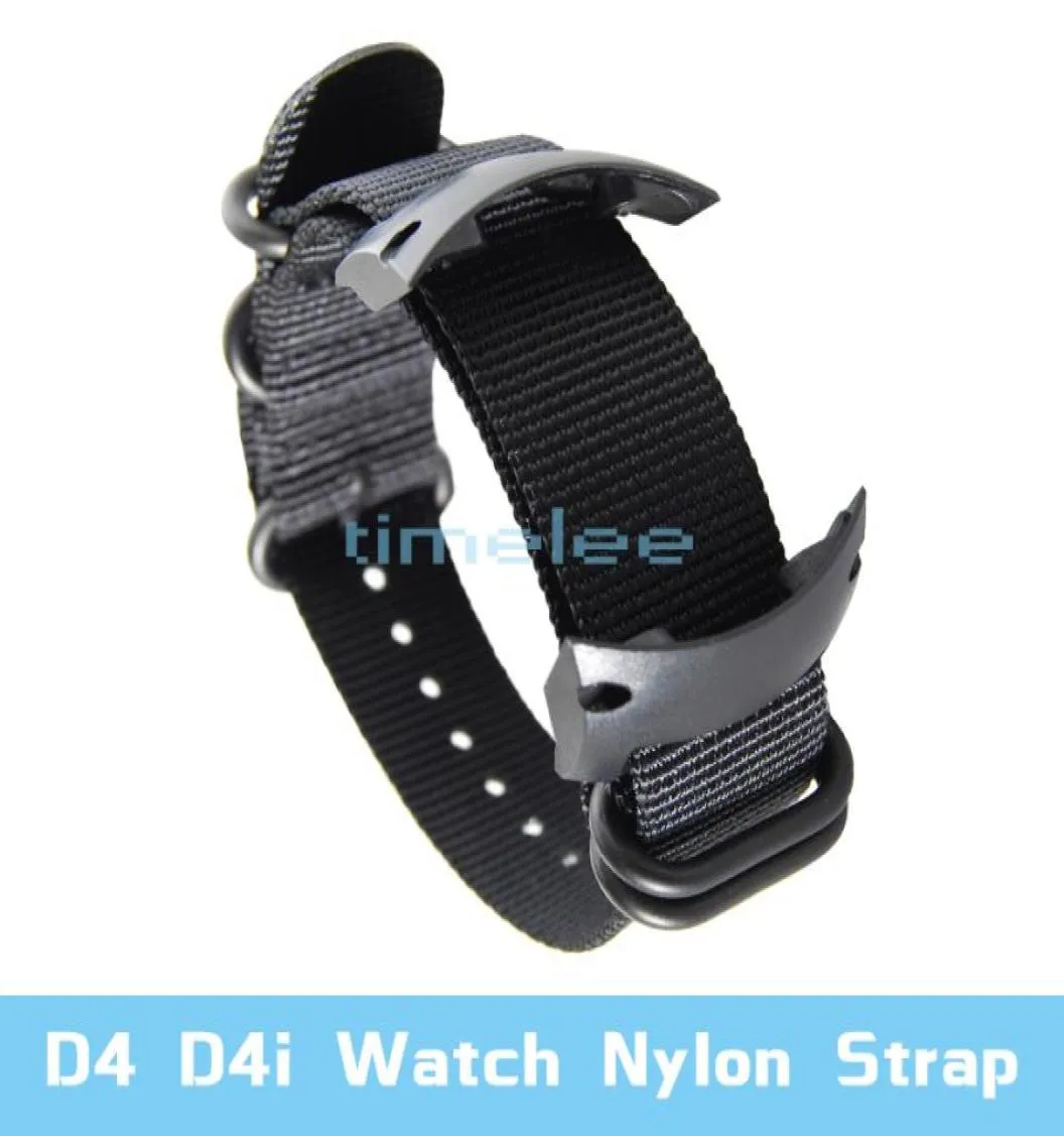 För D4 D4i Dive Computer Watch Nylon Strap ABS AdaptersScrewBars Bands4160005