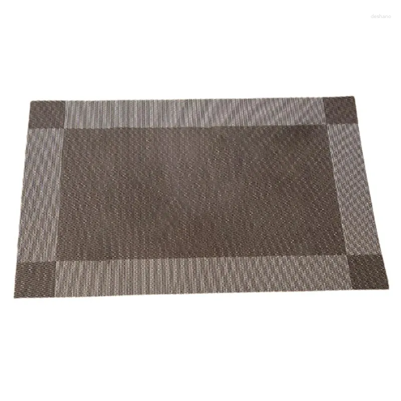 الحصير الجدول placemat pvc الغربية الإطار المفرد وسادة عزل الحرارة