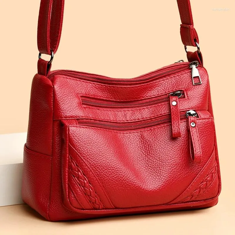 Shoulder Bags Women's Casual Style Soft Leather Work Travel Tote Bag High Quality Large Capacity Crossbody Shopping Handbags