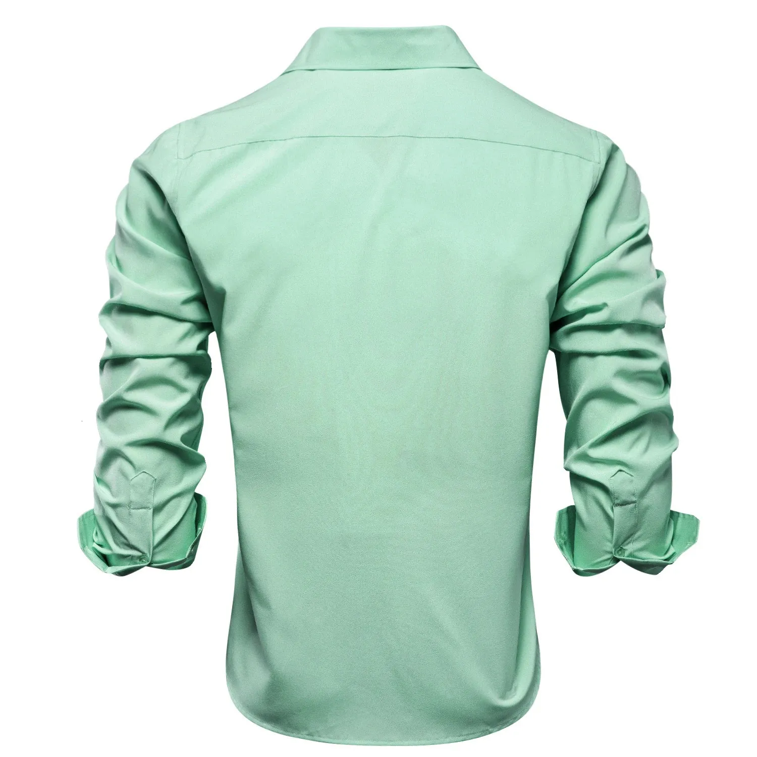 Hi-white Shirt with tie Men's Silk Dress Shirt with Long Sleeves and Lapel in Multiple Colors for Weddings and Business Attire (240320) Hi-white Shirt with tie Men's Silk Dress Shirt with Long Sleeves and Lapel in Multiple Colors for Weddings and Business Attire (240320)