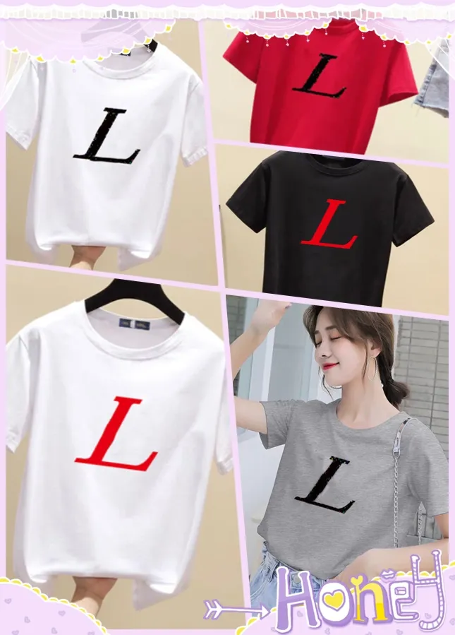 Designer women's T-shirt, unisex couple T-shirt, fashionable cotton short sleeved letter printed T-shirt, 11 types of hip-hop women's T-shirt, summer casual brand top T-shirt