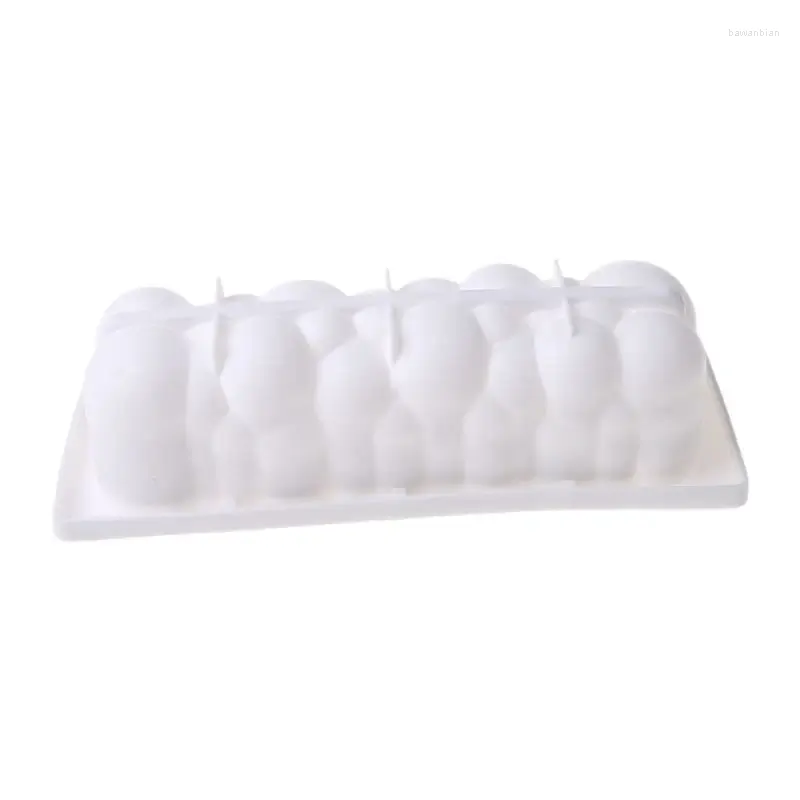 Baking Moulds Rectangle Bubble Silicone Cake Mold For Chocolate Mousse Ice Cream Dessert